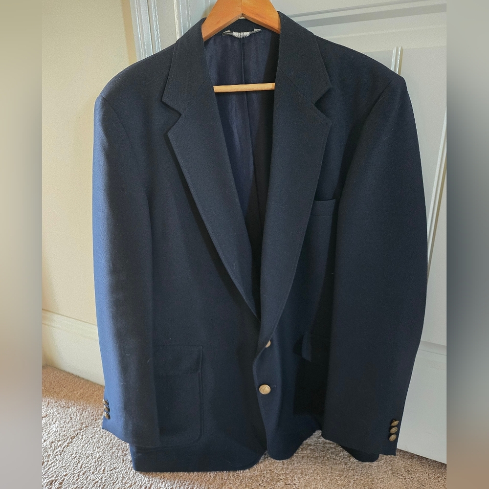 MENS HAGGER Classic Navy Blazer Sport Coat